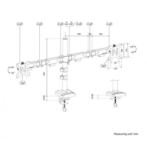 Стойки и стендове > NEOMOUNTS BY NEWSTAR DS60-600BL2 (снимка 15)