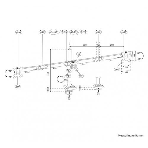 Стойки и стендове > NEOMOUNTS BY NEWSTAR DS60-600BL3 (снимка 15)