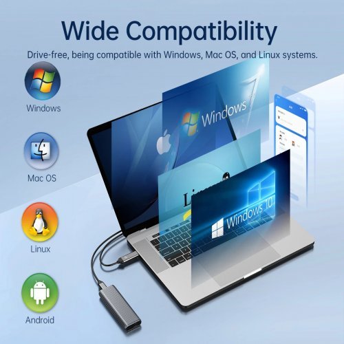 Кутия за диск Orico AM2C3-G2-GY-BP (снимка 12)