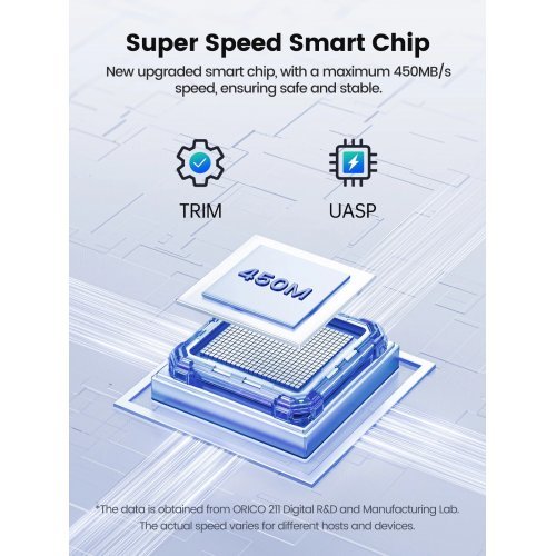 Кутия за диск Orico DDL25-C3-BK-BP (снимка 7)