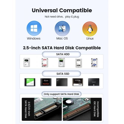 Кутия за диск Orico DDL25-C3-BK-BP (снимка 9)