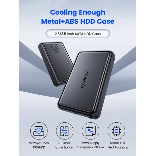 Кутия за диск Orico DDL35-C3-EU-BK-BP (снимка 4)