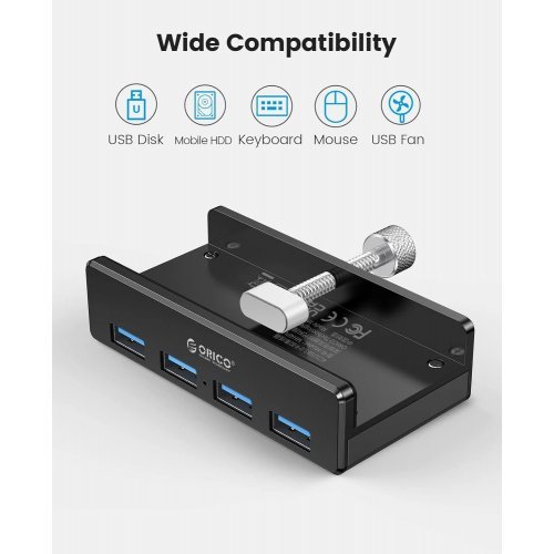USB хъб Orico MH4PU-P-BK-BP (снимка 3)