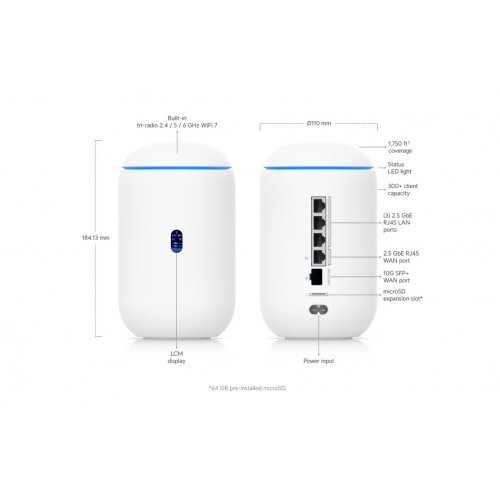 Безжичен рутер Ubiquiti UDR7 (снимка 6)