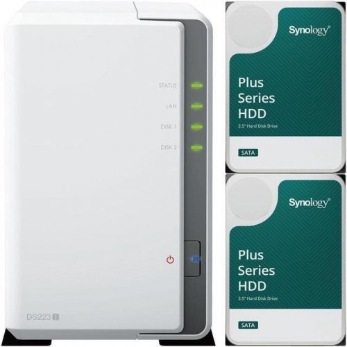 NAS устройство Synology DS223J/2XHAT3300-4T (снимка 1)